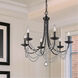 Mirabella 6 Light 26 inch Matte Black Chandelier Ceiling Light
